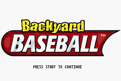 Backyard Baseball back cover for GameBoy Advance